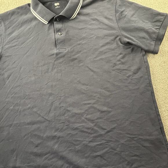 Uniqlo Polo Shirt Adult Extra Large Navy Blue Short Sleeve Casual Preppy Men's - Picture 5 of 14